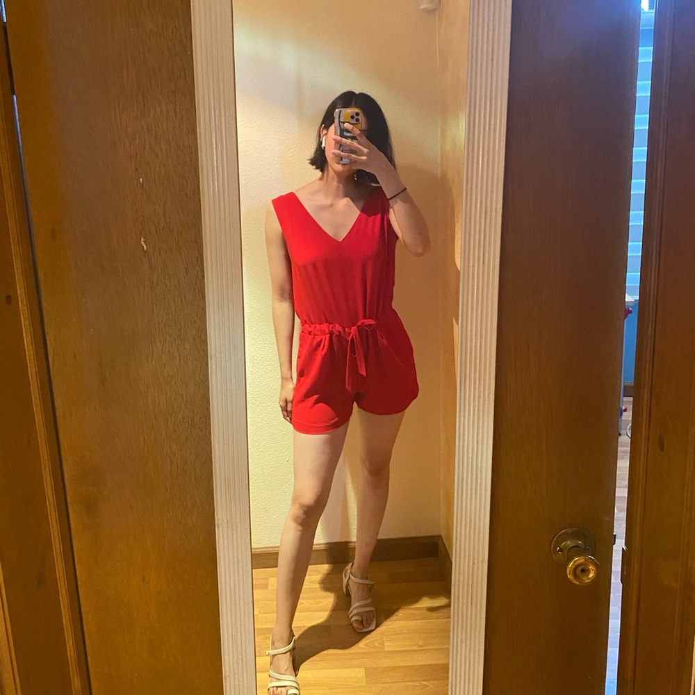 Zara red romper